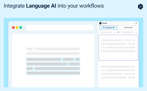 DeepL: translate and write with AI screenshot