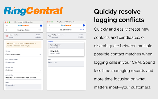 RingCentral App Connect screenshot