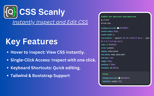 CSS Scanly - Copy CSS | Tailwind & Bootstrap screenshot