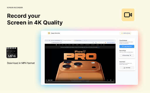 Zappy Screen Recorder screenshot