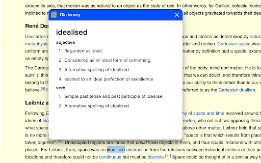 Dictionary screenshot