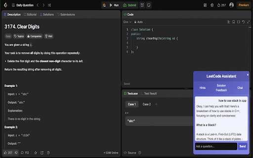 LeetCode Assistant screenshot