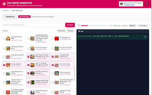 Zoo Nhóm Extension screenshot