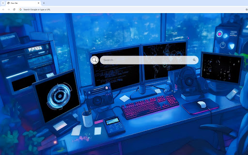 Hacker Station Live Wallpaper screenshot