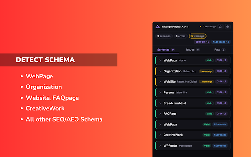Schema Auditor: Structured Data & Rich Results Inspector screenshot