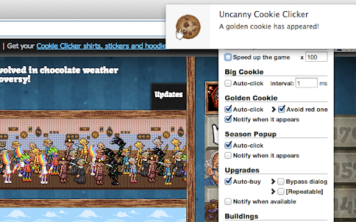 Uncanny Cookie Clicker screenshot