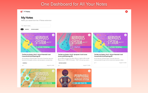 YT Notes screenshot