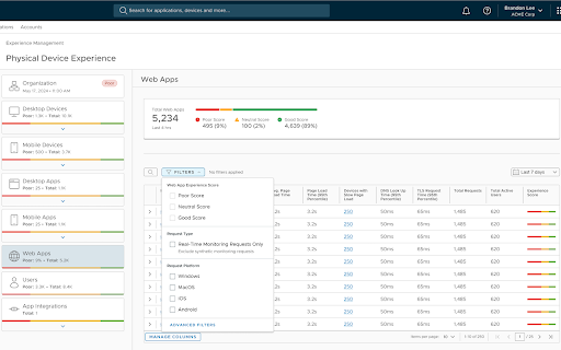 Omnissa Experience Management screenshot