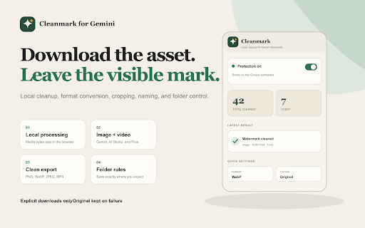 Cleanmark for Gemini screenshot