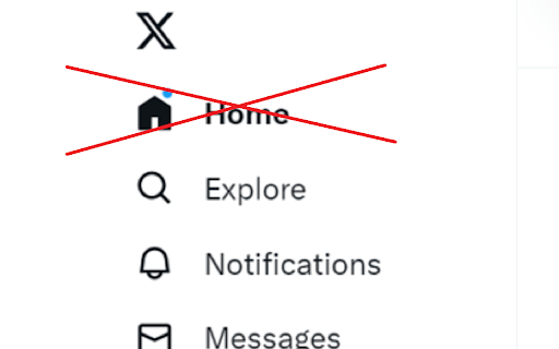 Don't look X.com screenshot