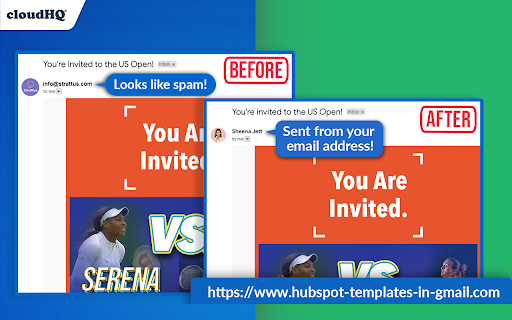 HubSpot Templates for Gmail™ by cloudHQ screenshot