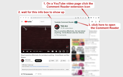 YouTube Comment Reader screenshot