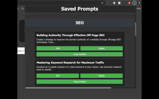 PromptSaver | AI Prompt Saver screenshot