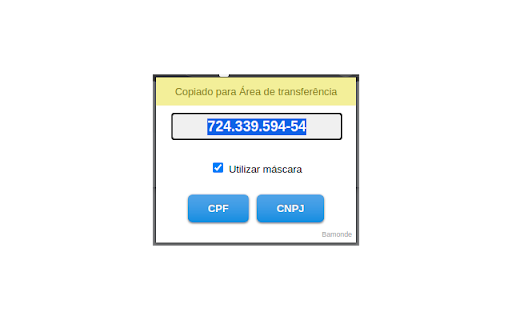 Gerador de CPF e CNPJ screenshot