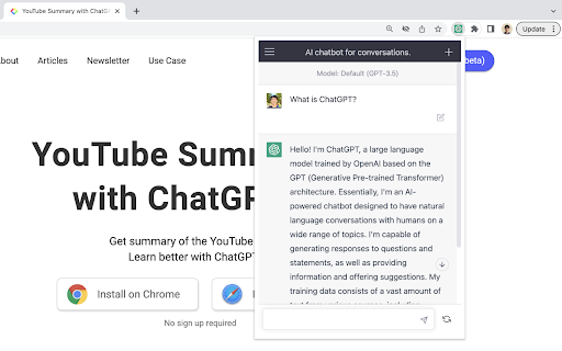 YouTube Summary & ChatGPT by Glasp screenshot