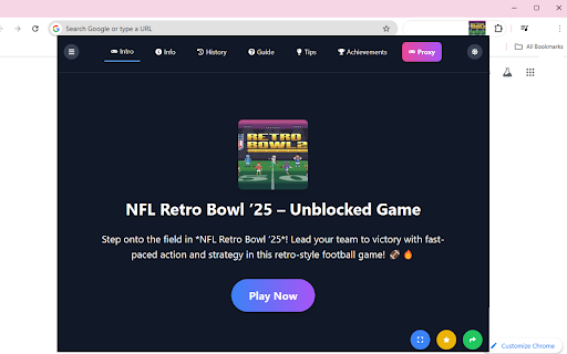 NFL Retro Bowl 25 Unblocked screenshot
