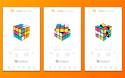 Colorful Rubik's Cube screenshot