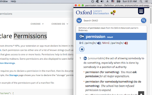 Oxford Dictionary Lookup screenshot