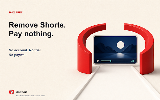 Unshort: Remove YouTube Shorts screenshot