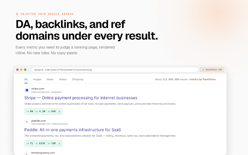 RankParse SEO Toolkit screenshot