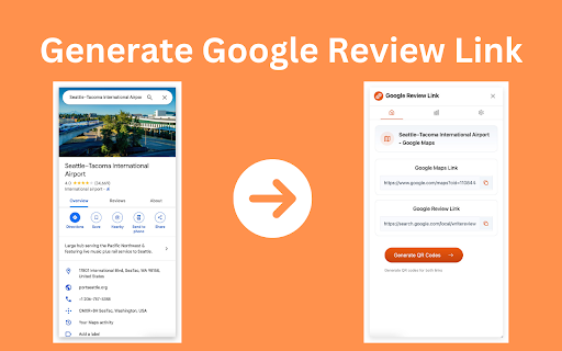 Google Review Link & QR Code Generator for Business Profiles screenshot