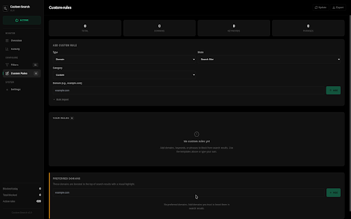 Better Search for Google screenshot