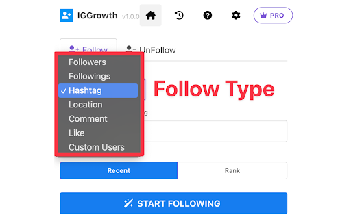 IG Growth - Best Organic Growth & Auto Follow Tool for IG screenshot