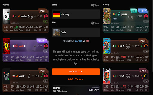 FACEIT Visuals screenshot