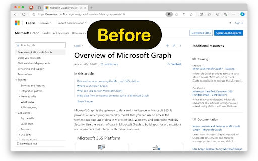 Refined Microsoft Learn screenshot