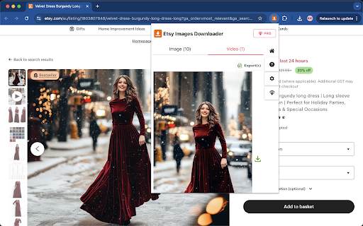 Etsy Images Downloader - Download HD Images & Videos screenshot