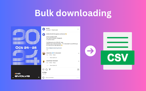 IG Comments Export - Post Comments Exporter and Scraper for Instagram screenshot