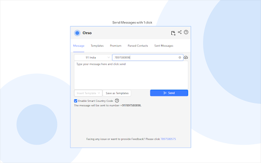 WA - Send Message without saving contact screenshot