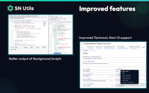 SN Utils - Tools for ServiceNow screenshot