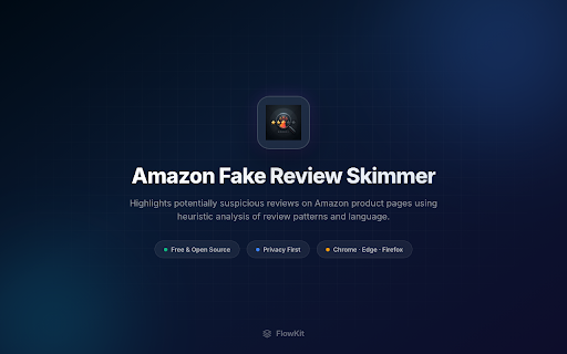 Amazon Fake Review Skimmer screenshot