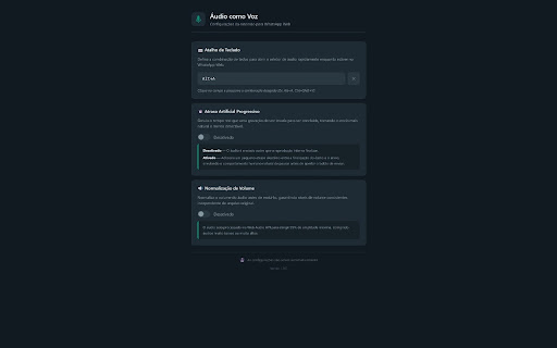 WhatsApp Web Audio File to Voice screenshot