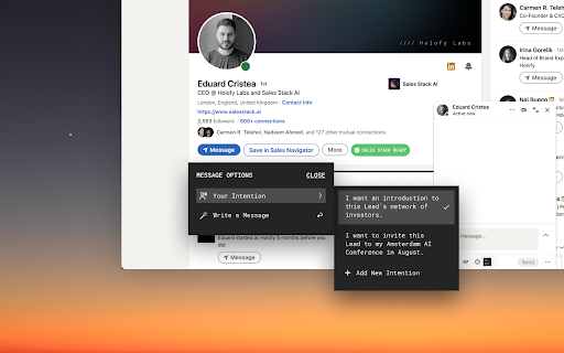 Sales Stack - Lead Engager screenshot