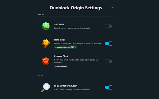 Duoblock Origin screenshot