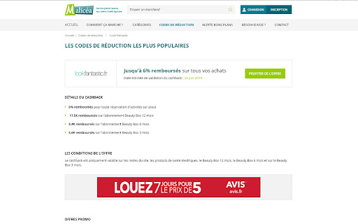 Alerte Bons Plans Malicéa screenshot
