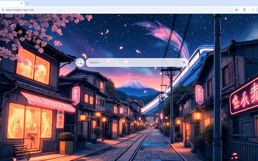 Japan Night Street Live Wallpaper screenshot