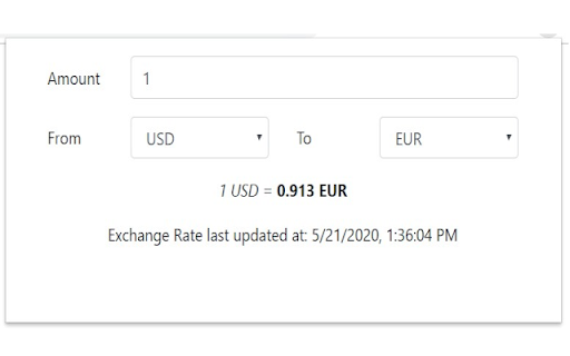 Currency Converter for Google Chrome™ screenshot