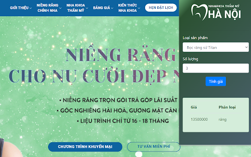 Nha Khoa Thẩm Mỹ Hà Nội screenshot