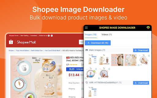 Shopee Image Downloader - Download for Shopee Product Images & Video screenshot