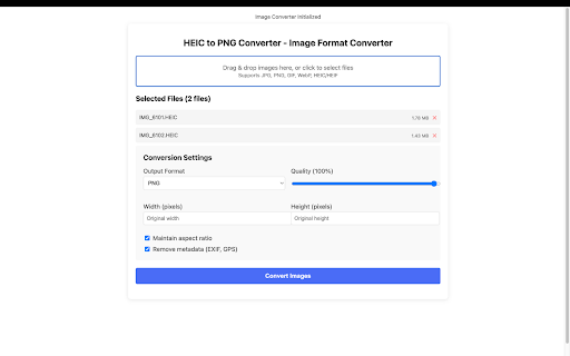 HEIC to PNG Converter - Image Format Converter screenshot