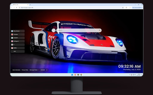 Porsche 911 GT3 R Live Wallpaper screenshot