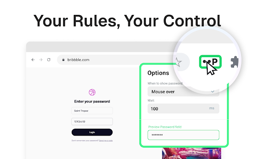 Show Password - View password behind dots screenshot
