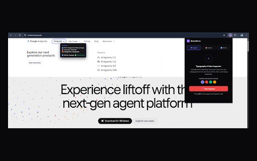 BrandGrab - Visual Inspector & Downloader screenshot