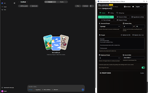 Vibes Automation - Auto Meta Vibes on Vibes.ai screenshot