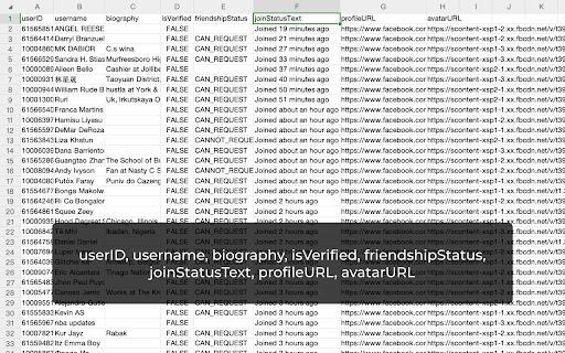 FB Group Export Tool screenshot