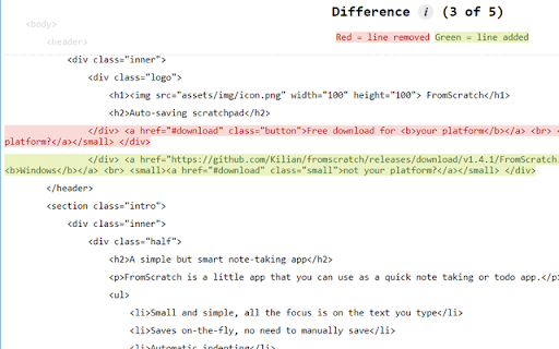 View Rendered Source screenshot