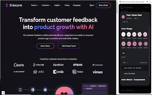 ColorFont | Color Picker and Font Picker screenshot